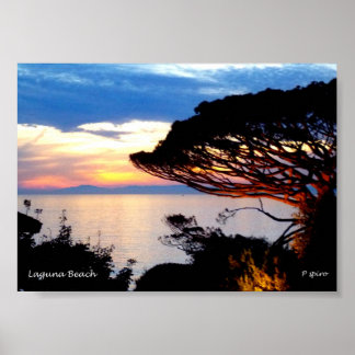 Poster Sunset impresso na Canvas