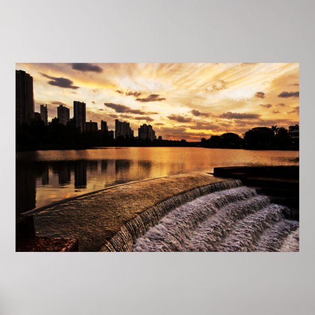 Pôster Sunset In City Londrina (Frente)