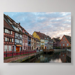 Poster Sunset in Little Venice Colmar