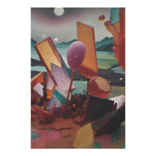 Pôster Sunset in the Candy Lands - Ken Gage Art