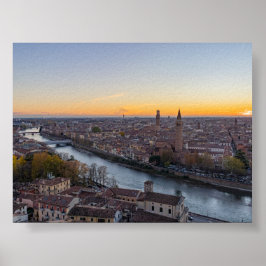 Poster Sunset in Verona