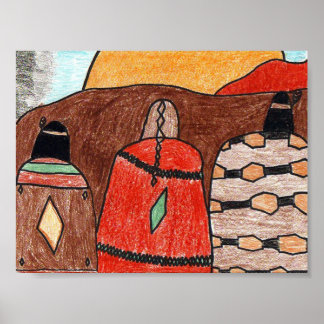 Pôster Sunset Indiano