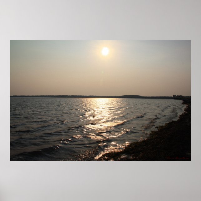 Poster Sunset Island de Assateague (Frente)