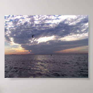 Pôster Sunset Kiteboard