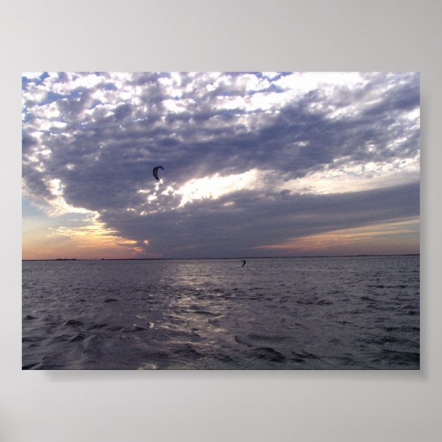 Pôster Sunset Kiteboard (Frente)
