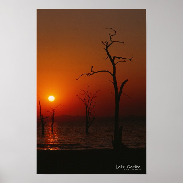 Poster Sunset Lake Kariba (Frente)