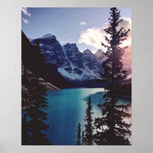 Poster Sunset Moraine