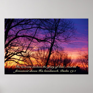 Poster Sunset multicolor