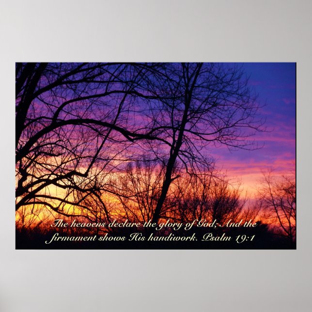 Poster Sunset multicolor (Frente)