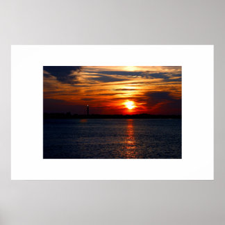 Pôster Sunset na Ilha Oak