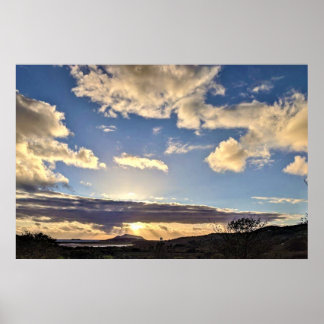 Poster Sunset na Irlanda 6 Canvas Print