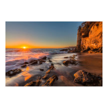 Sunset na praia de Victoria