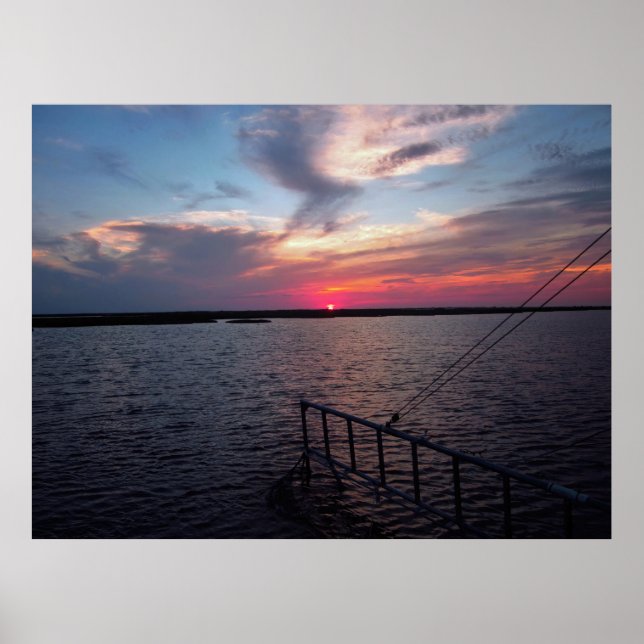 Poster Sunset no Bayou (Frente)