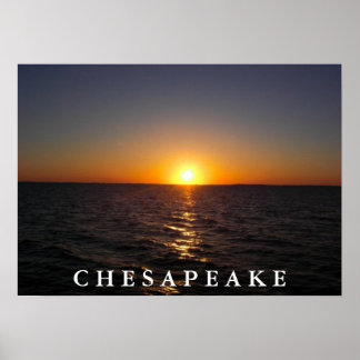 Poster Sunset no Chesapeake