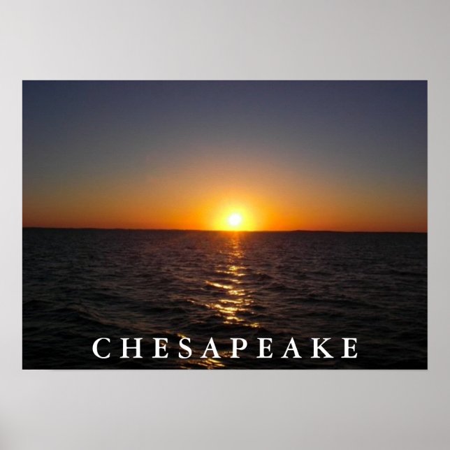 Poster Sunset no Chesapeake (Frente)