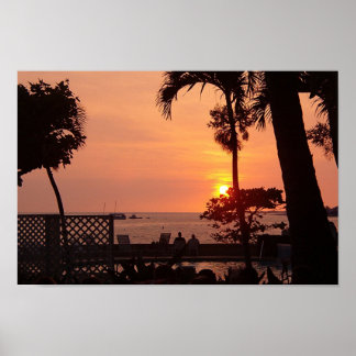 Pôster Sunset no Havaí