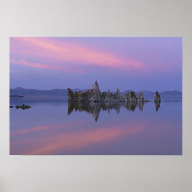 Poster Sunset no lago Mono, CA. (Frente)