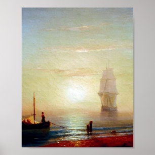 Poster Sunset no mar por Ivan Aivazovsky
