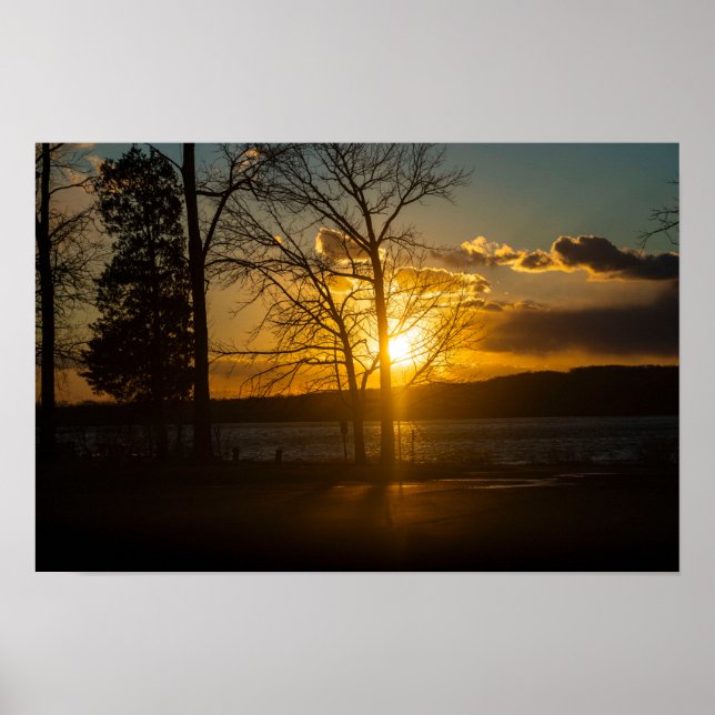 Poster Sunset no Parque do Vale da Paz (Frente)