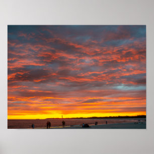 Poster Sunset no Ponto de Cabo maio
