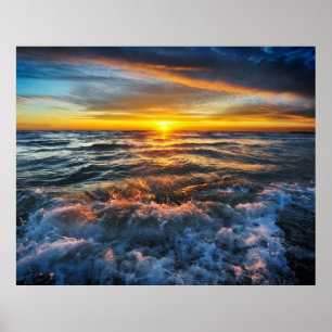 Poster Sunset Oceano