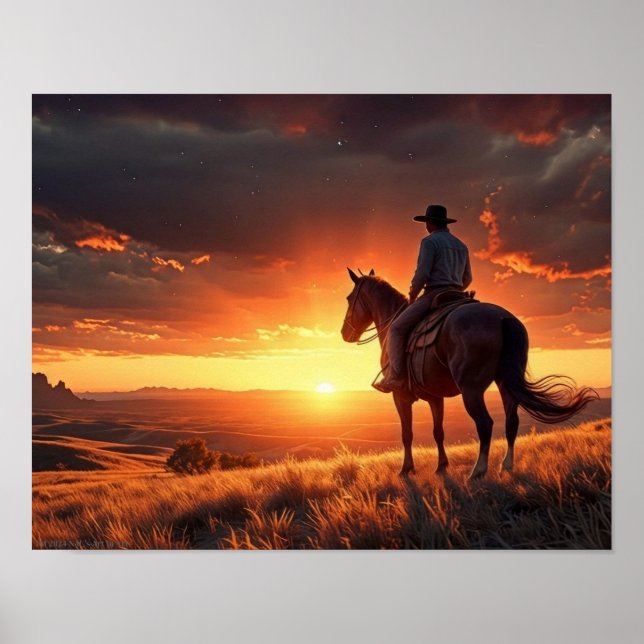 Poster Sunset Ocidental (11 x 14) (Frente)