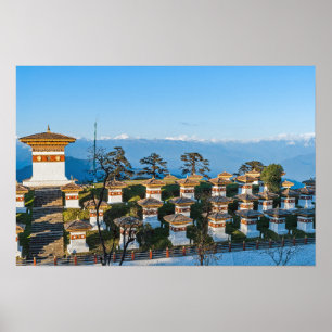 Poster Sunset on Dochula Pass - Butão, Himalaya