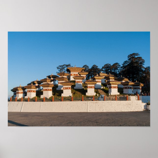 Poster Sunset on Dochula Pass - Butão, Himalaya (Frente)