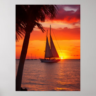 Poster Sunset on Key West Digital Download Disponível