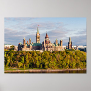 Poster Sunset on Parlamento Hill - Ottawa