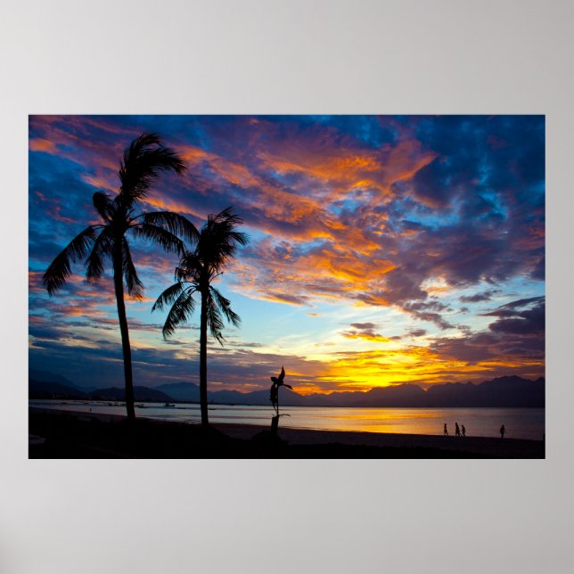 Poster Sunset on the Bay of Danang, Vietnam, (Frente)