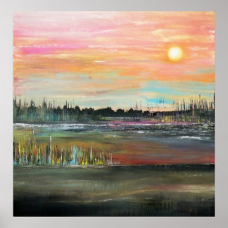 Pôster Sunset on the Bayou