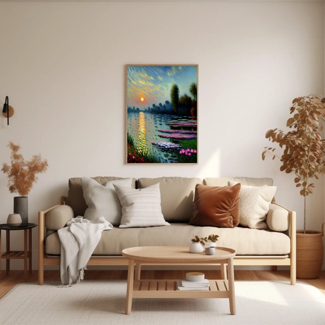 Poster Sunset On the Seine Art (Criador carregado)