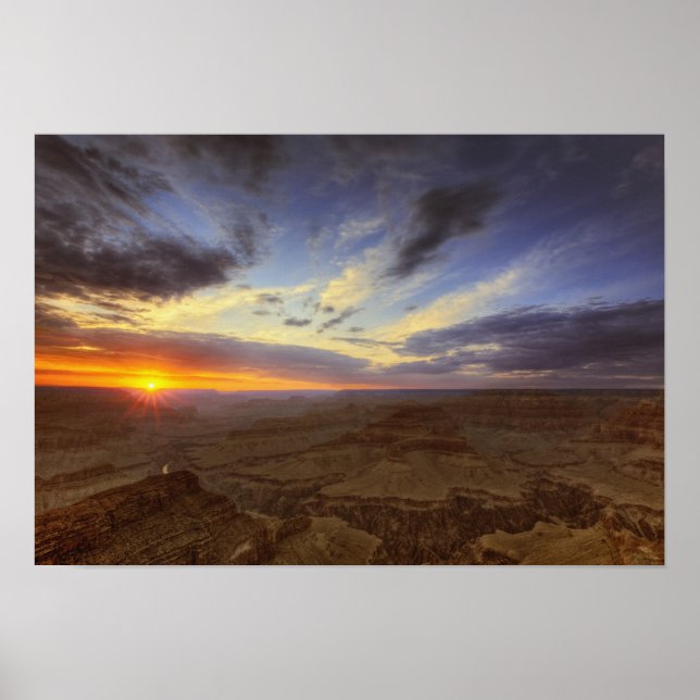 Poster Sunset, orla sul do Grand Canyon, Grand (Frente)