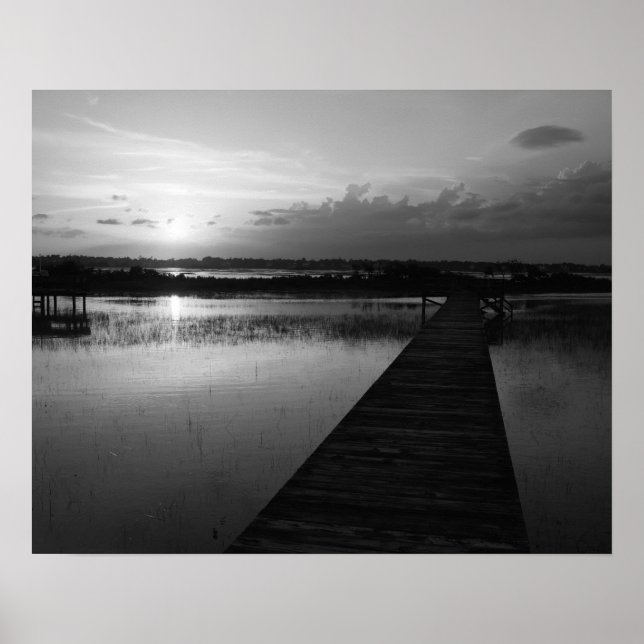 Poster Sunset over Banks Channel (Frente)