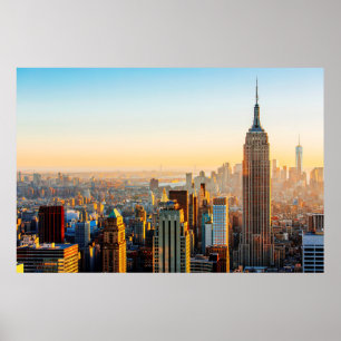 Poster Sunset Over New York
