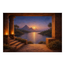 Pôster Sunset Over the Nile Poster