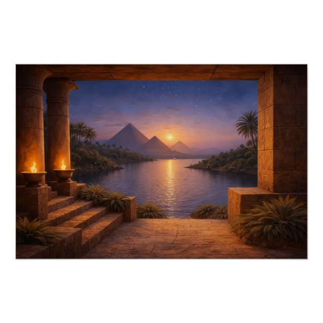 Pôster Sunset Over the Nile Poster (Frente)