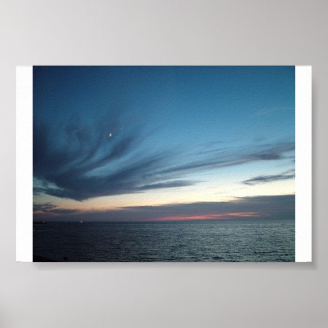 Pôster "Sunset Over the Pamlico Sound" (Frente)