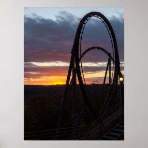 Pôster Sunset Over Wildfire