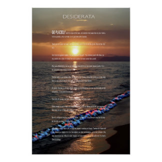 Pôster Sunset Pacífico DESIDERATA