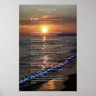 Poster Sunset Pacífico DESIDERATA