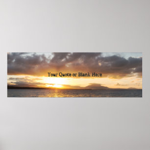 Poster Sunset Panorâmico