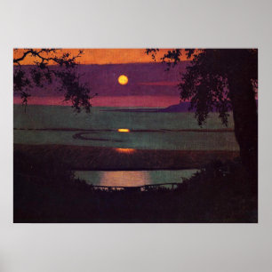 Pôster Sunset, pintura de Felix Vallotton
