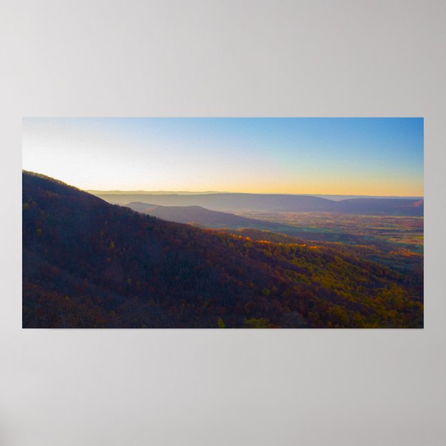 Poster Sunset, Shenandoah National Park, Virginia (Frente)