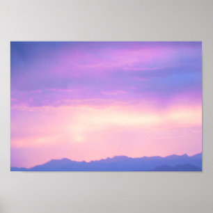 Poster Sunset Sobre As Rochosas Perto de Denver, Colorado