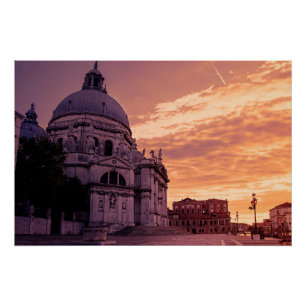 Pôster Sunset sobre Basilica em Veneza