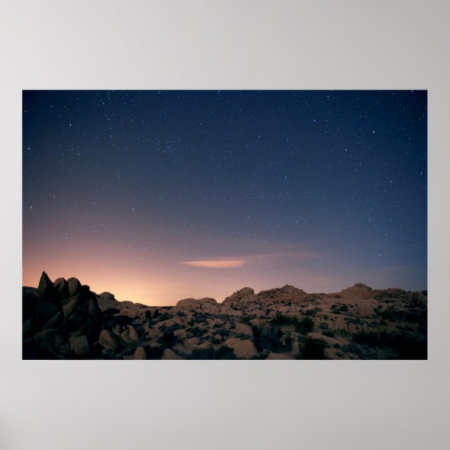 Poster Sunset Sobre Joshua Tree Parque Nacional (Frente)