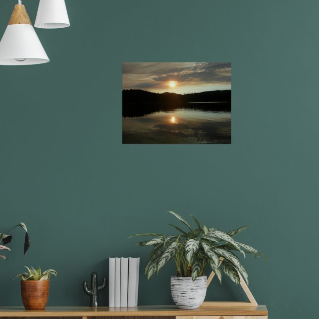 Poster Sunset sobre Reservatório de Vale de Primavera (Sala de Estar 1)
