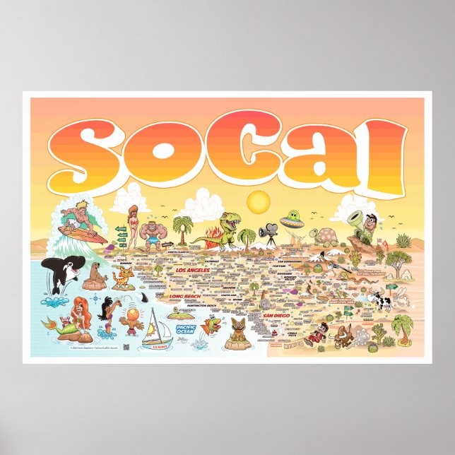 Poster Sunset SoCal 60X40 (Frente)